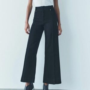 ZARA ZW COLLECTION HIGH WAIST WIDE LEG JEANS